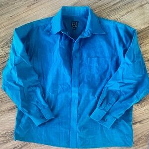 Jos. A. Bank Blue Checkered Shirt